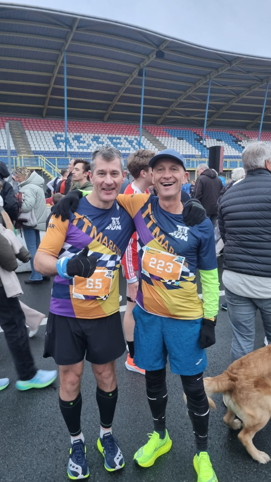 Rick en Willen gefinishd bij unieke TT Assen Marathon